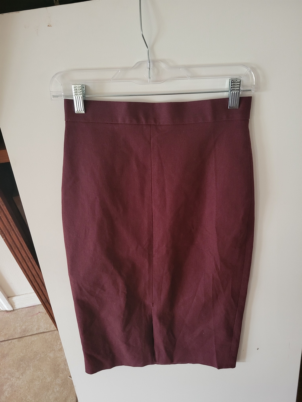 Banana Republic Burgundy Pencil Skirt